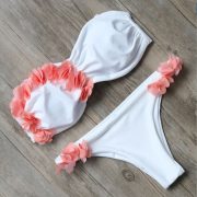 Pánt nélküli virágos bikini 3 színben