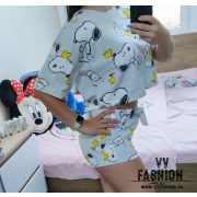Snoopy cropped fazonú pizsama szett 
