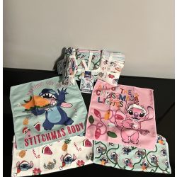   Stitch & Angel karácsonyi mintás 4 darabos mikroszálas törlő szett