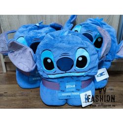 Stitch kapucnis puha pléd 